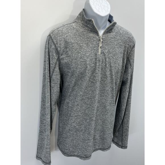 Tallwoods Shirt Mens L 1/4 Zip Long Sleeve Premium Lifestyle Lightweight - Picture 2 of 8